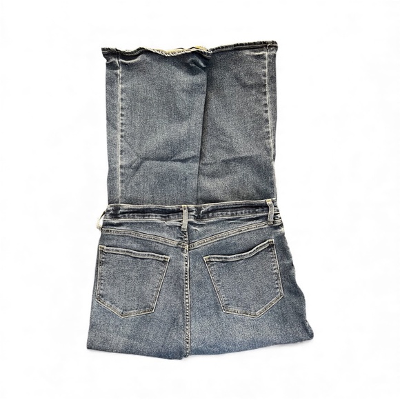 💙 EUC OLD NAVY Beatrice Dark Wash High-Rise Flare Jeans | Sz 12 - Picture 4 of 7